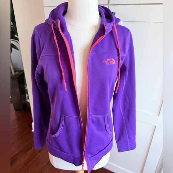 The North Face Purple Full Zip Hoodie Neon - Picture 5 of 9